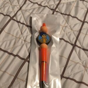 Orange and Blue Character Pen for Kids